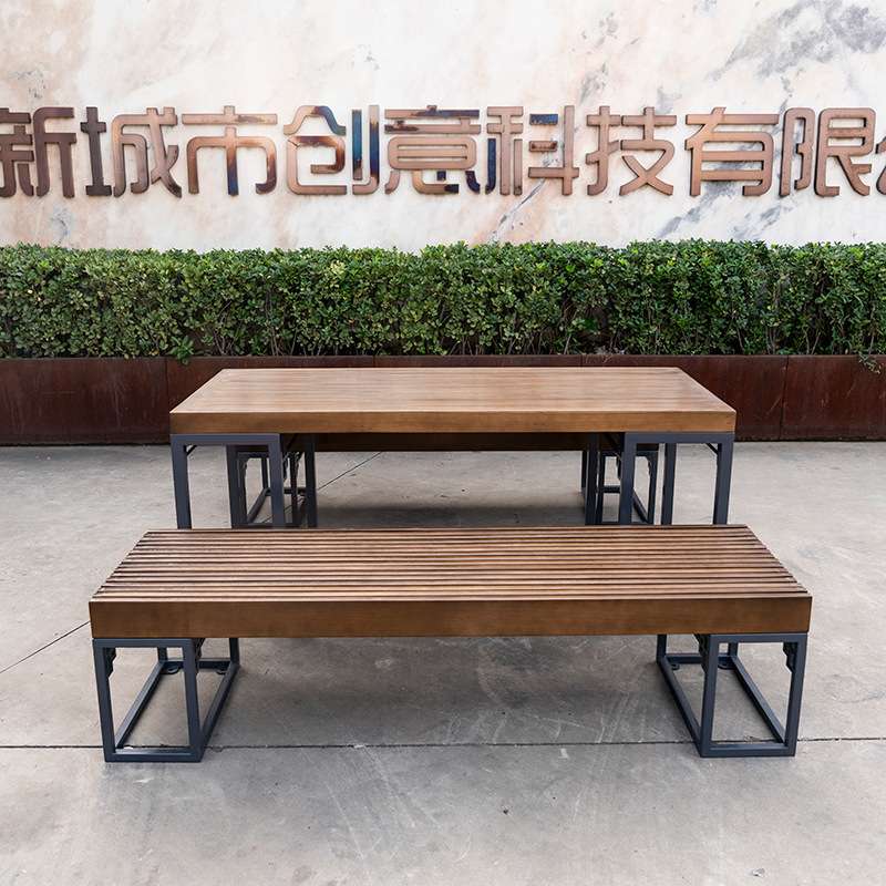 户外桌椅组合公园庭院阳台座椅咖啡厅奶茶店学校餐桌铁艺桌椅组合