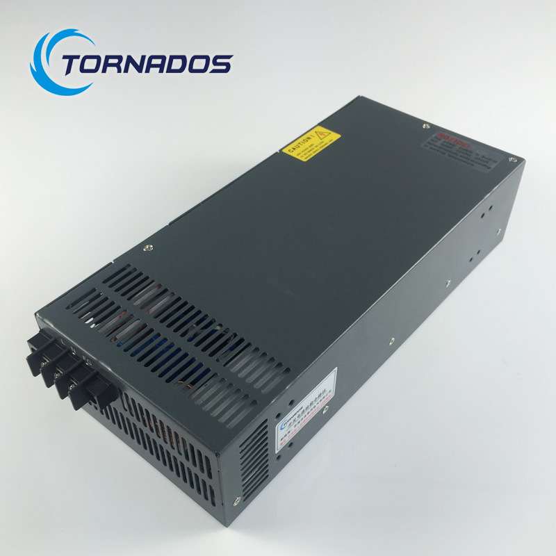 1200W48V25A直流电机马达大功率电源S-1200-48带软启动开关电源