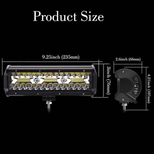 跨境 汽车led车灯 led bar 9英寸180w工作灯越野车头灯工作灯