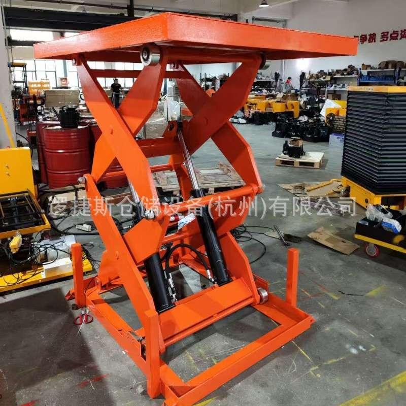 非标升降平台半电动液压升降机搬运移动式小型升高工作平板车