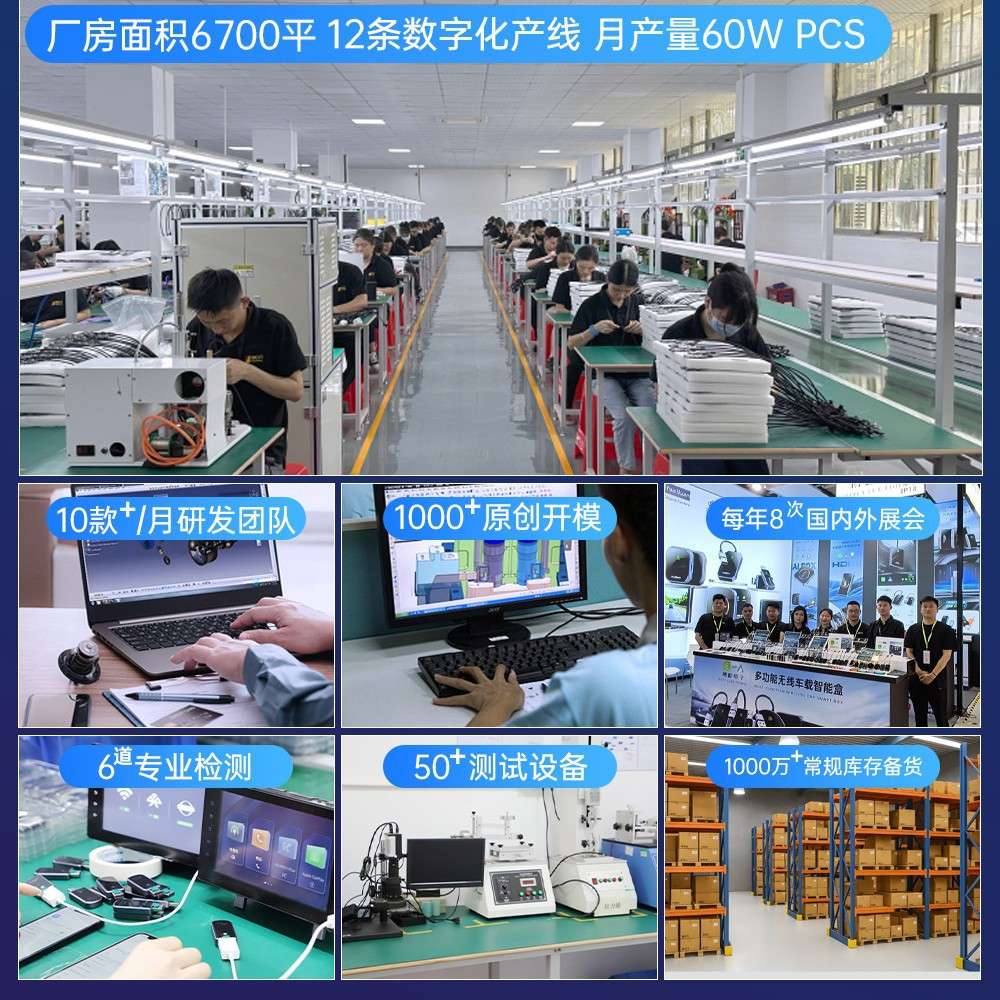 中东热卖无线CarPlay转HDMI盒Airtag车机互联八核128G安卓智能盒