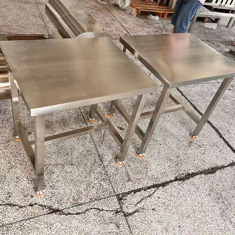 无尘车间不锈钢工作台 正方形加厚厨房料理操作加厚不锈钢工作台