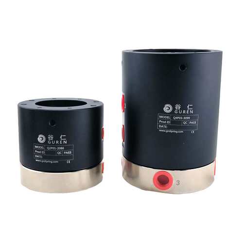气动滑环360度旋转接气接头4通道中空过孔精密气液电动机组合气电