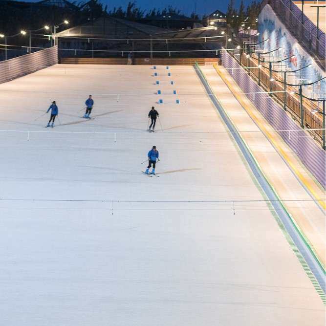 2025热销款旱雪草户外旱雪仿真草坪金针菇旱雪毯公园旱雪斜坡道