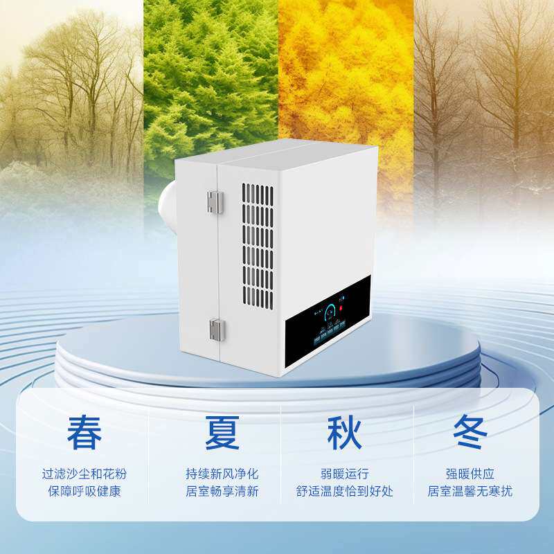 墙窗式新风壁挂加热换气实时监测空气净化器除甲醛除菌净化机