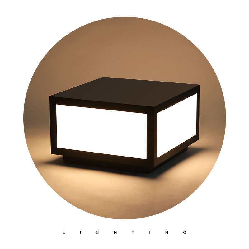 柱头灯花园大门柱灯户外围墙灯柱子灯室外欧式庭院墙头灯ledled灯