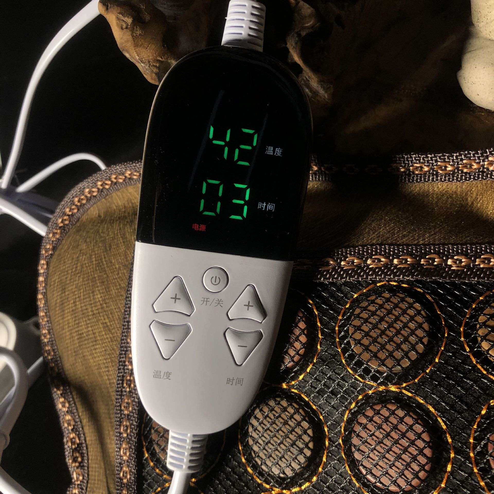 厂家 泗水滨红黄砭石颈椎枕头智能调温数显可定时家用加热枕