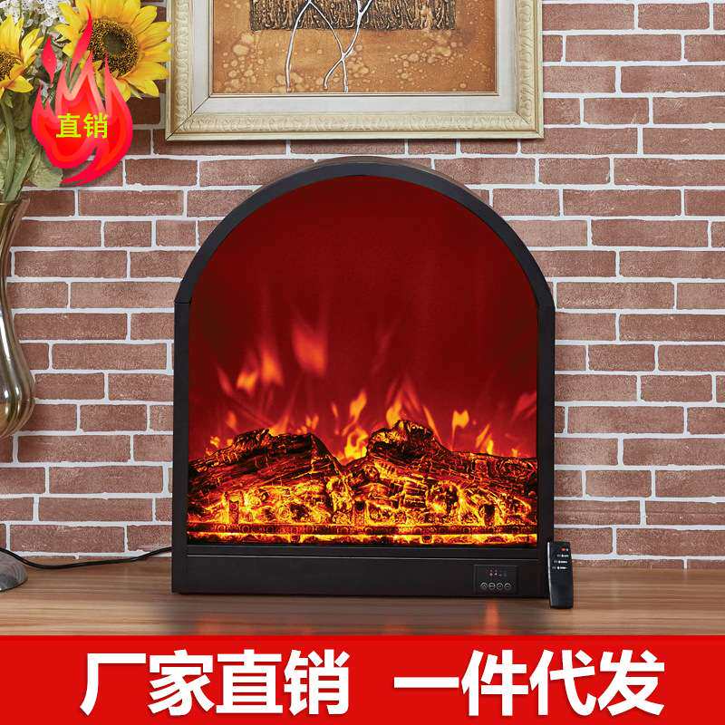美式欧式壁炉芯装饰嵌入式电子壁炉仿真火假火焰家用取暖器灯