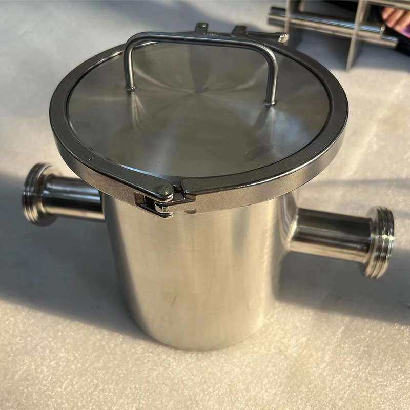 管道浆料除铁器不锈钢磁性过滤器液体设备强磁双筒磁选设备