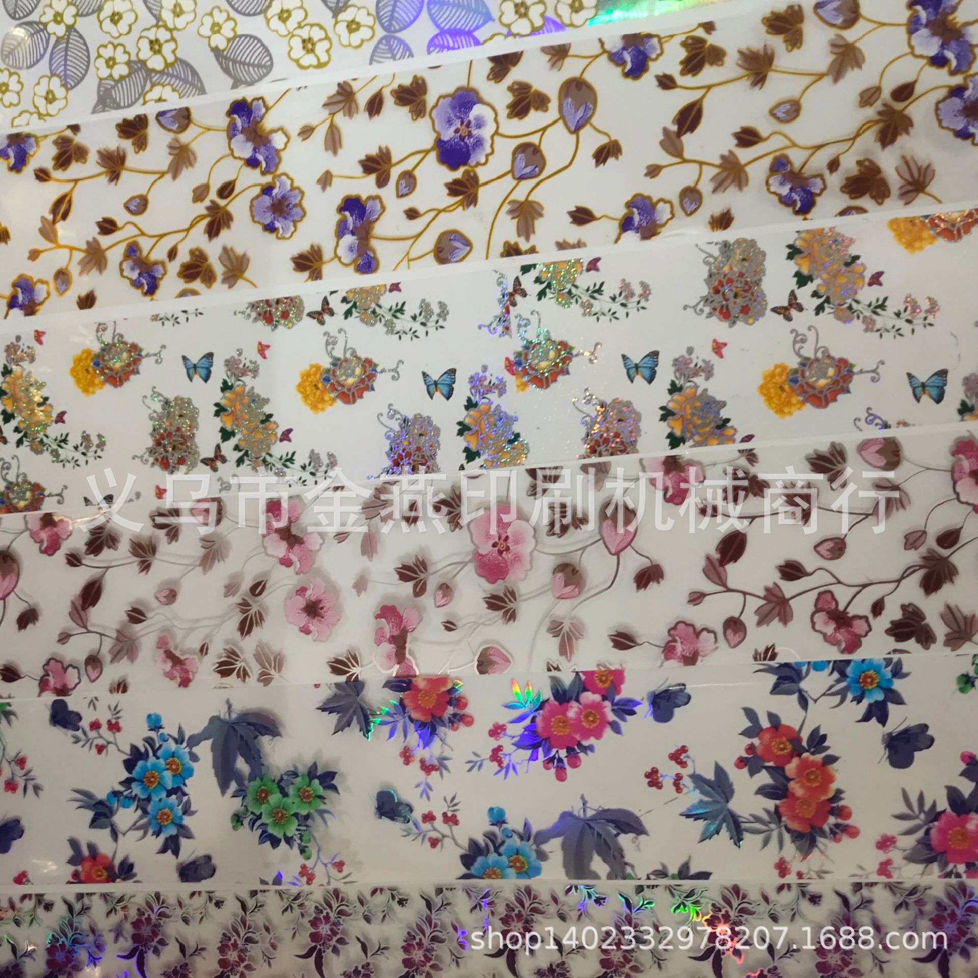 经典十款花朵拼 美甲贴纸 夹子 笔杆 美甲贴纸 指甲贴膜