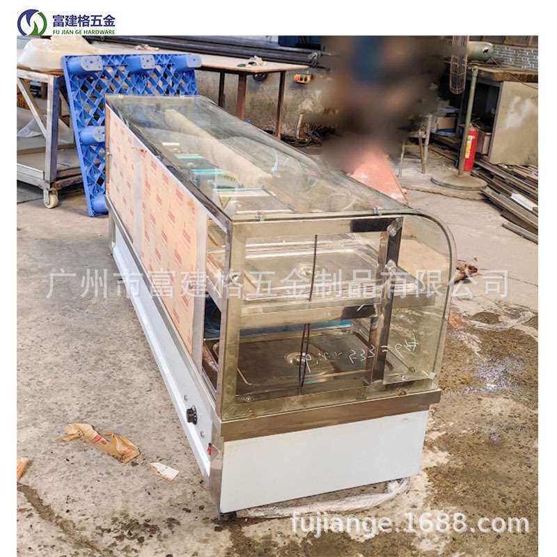 玻璃罩电加热快餐车保温售饭台快餐商用蒸菜台汤池粥桶学校饭堂