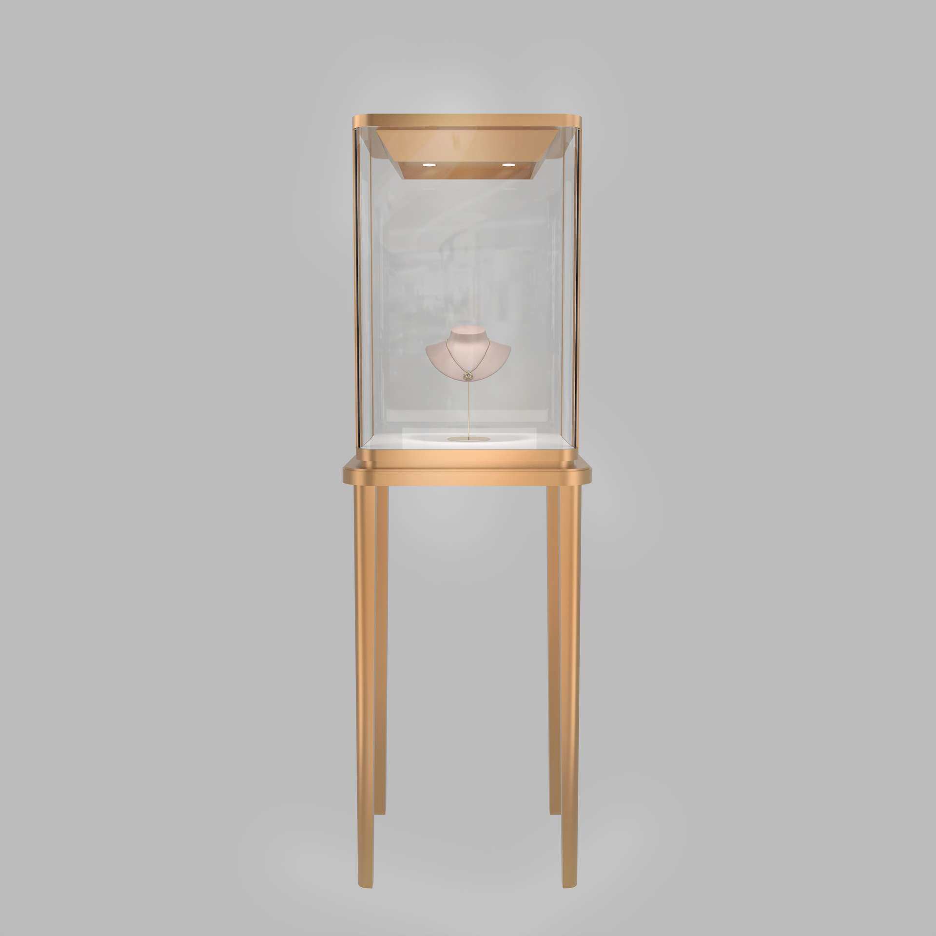 精品珠宝展柜银饰 珠宝柜台不锈钢电镀玉器展示柜led灯厂家直销