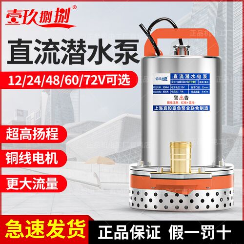 直流潜水泵12V24V 48V家用电瓶车抽水泵小型电动农用户外浇菜神器
