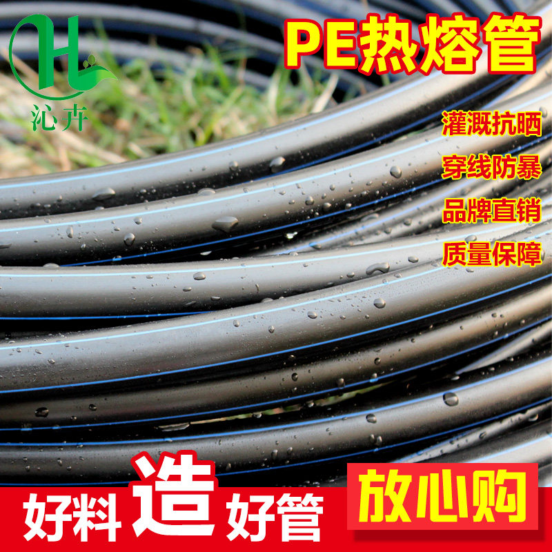 PE水管热熔直管盘管灌溉排水DNPE管道管材 20 25 32 40 50 63 75