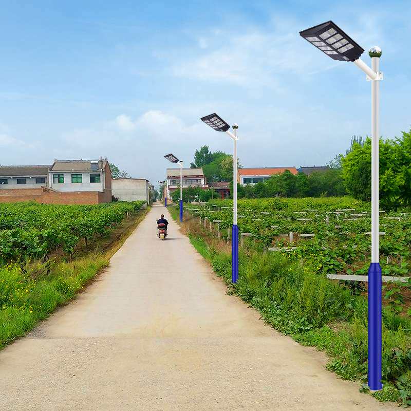 厂家直销一体化太阳能路灯户外人体感应灯农村太阳能灯户外庭院灯