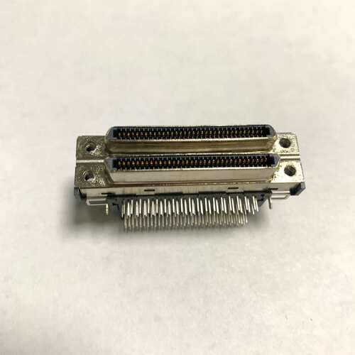 工业插头SCSI68pin双层三相连接器2-56螺丝VHDC-68电工电气厂家