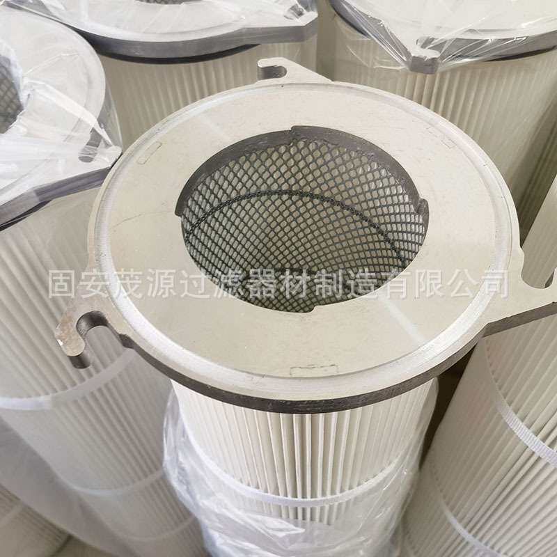 工业三耳快拆除尘滤芯可覆膜阻燃旋转式三爪铝盖除尘滤筒滤清器