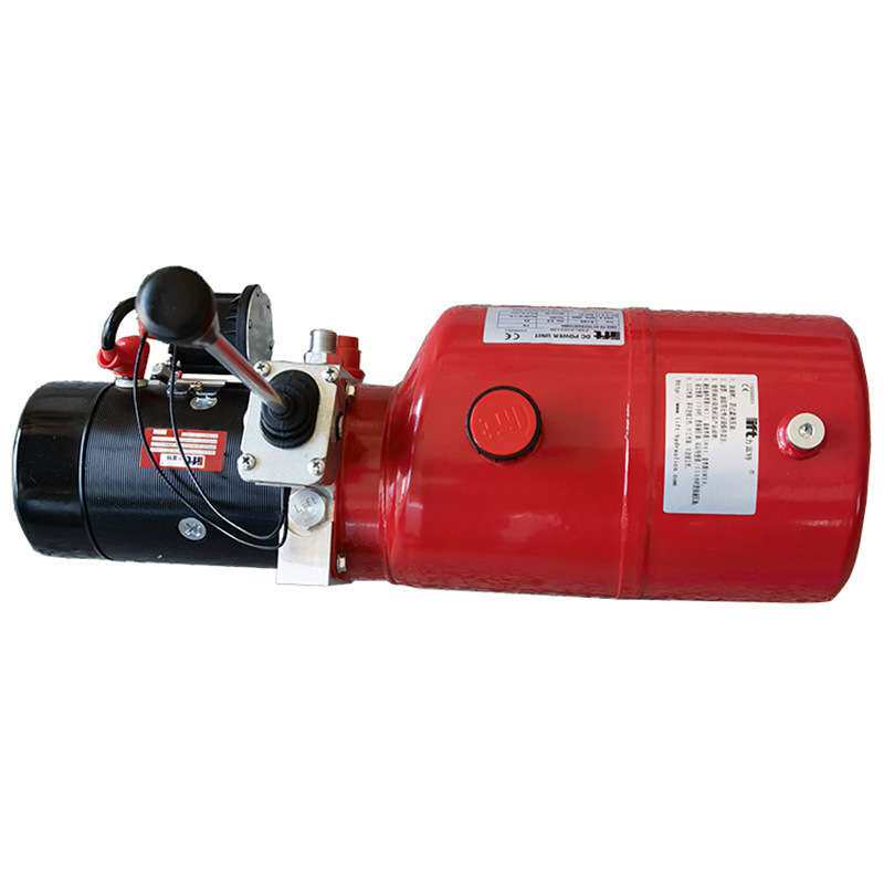 半电动堆高车 12V1.6KW 液压动力单元总成  手推杆铁油箱提升电机