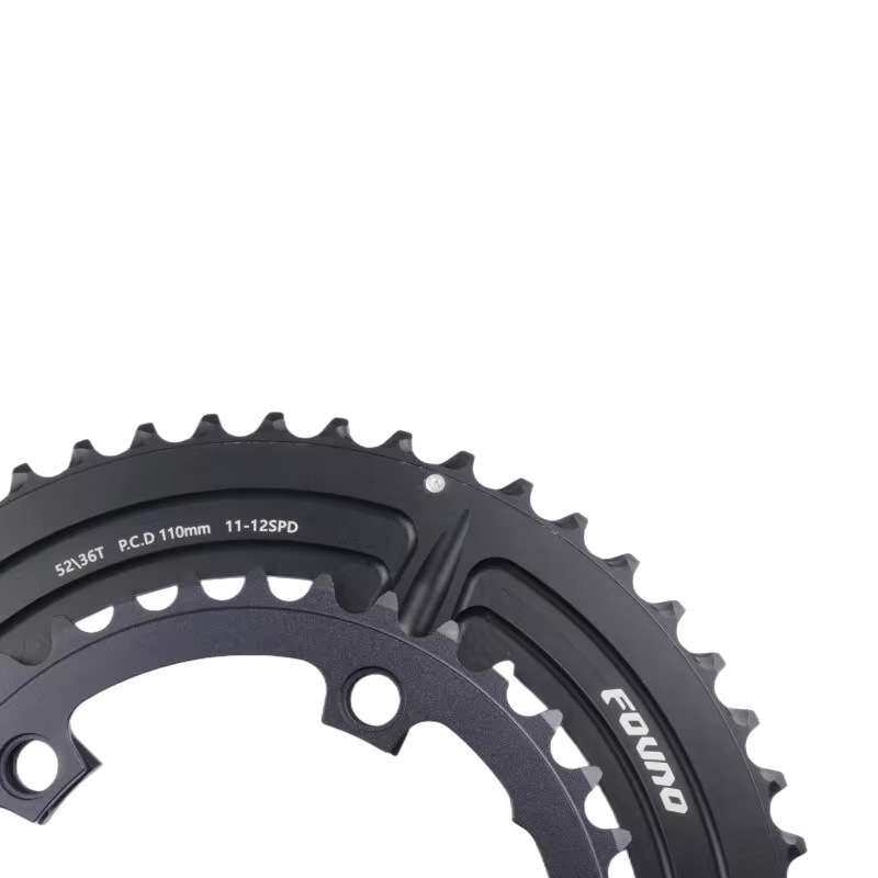 FOVNO 110bcd双盘盘片公路车牙盘盘片 50-34 52-36 53-39大齿盘