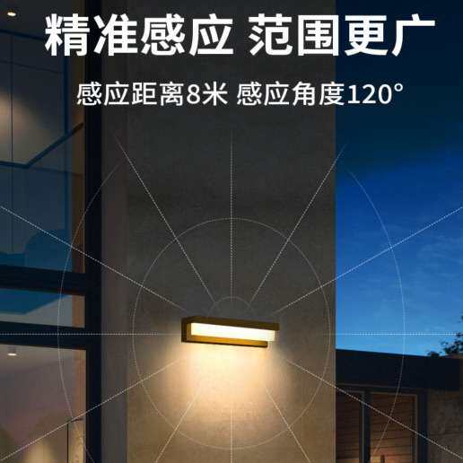 太阳能灯户外庭院灯防水家用照明灯室外超亮led感应灯免布线壁灯