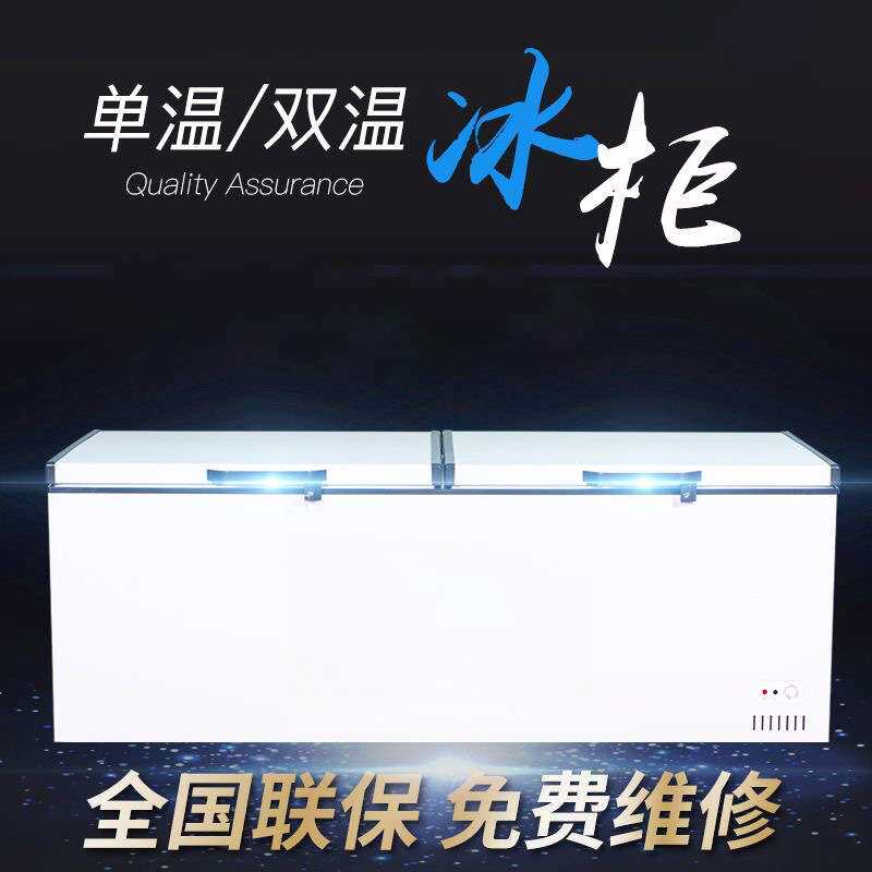 家用商用大冰柜 卧式商用节能冷柜冷冻柜单温双温冷藏柜海鲜