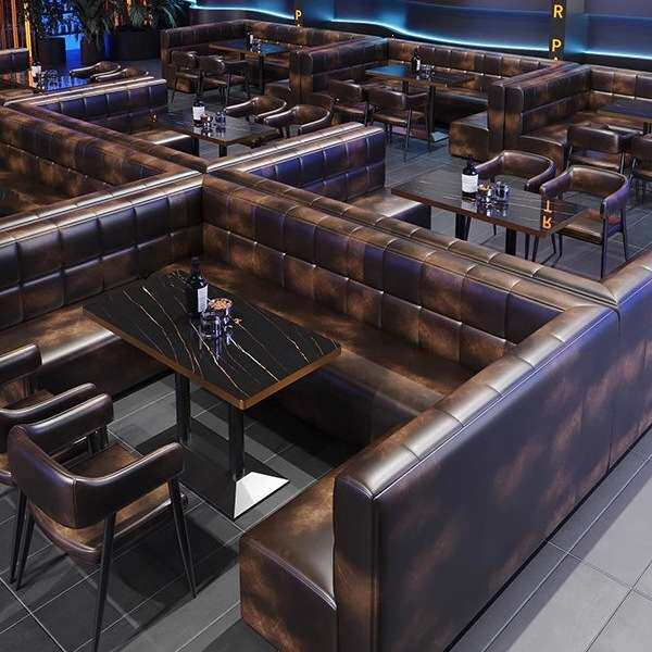 定 制酒吧桌椅组合清吧烧烤店餐厅音乐酒馆复古工业风商用卡座沙