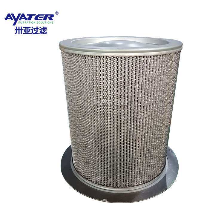 压缩机油气分离器滤芯 螺杆式空压机折叠油分滤芯250034-124厂家
