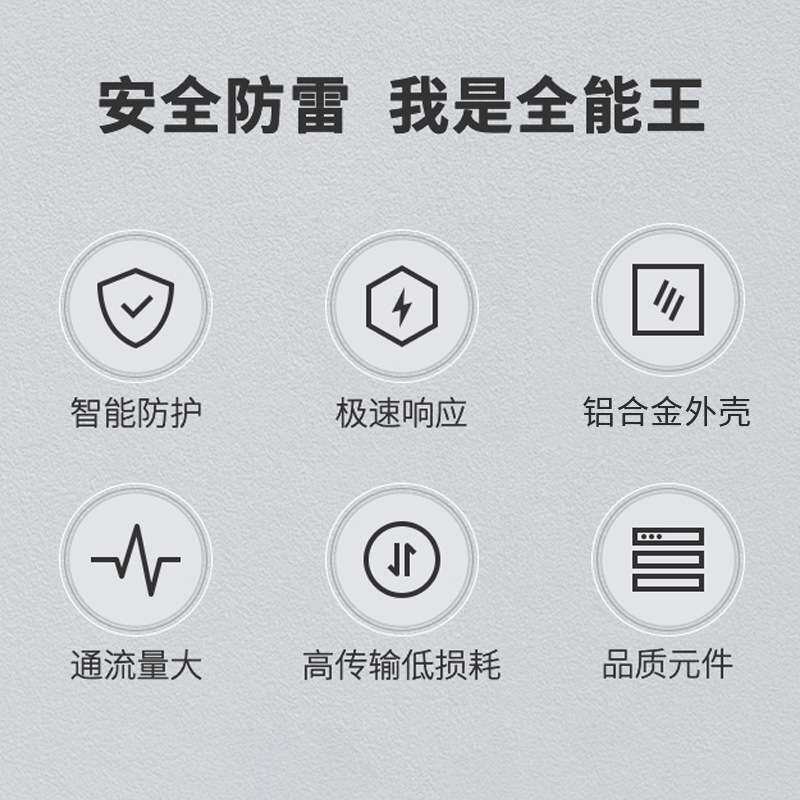雷巽源单路百兆POE网络防雷器 电子通讯电子监控网络电源防雷器