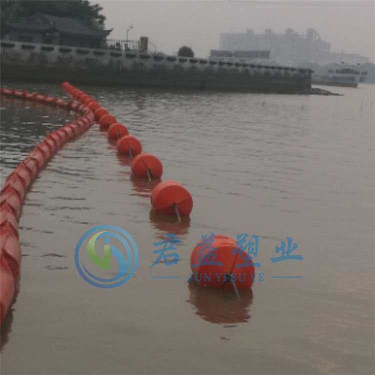 君益加工60公分乘1米组合式拦污漂 水电站拦污漂浮筒