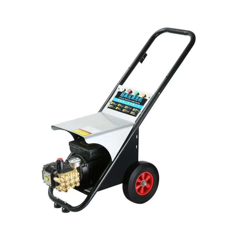 手推式插电式高压清洗机 家用商用洗车机 220V推车式冲洗机