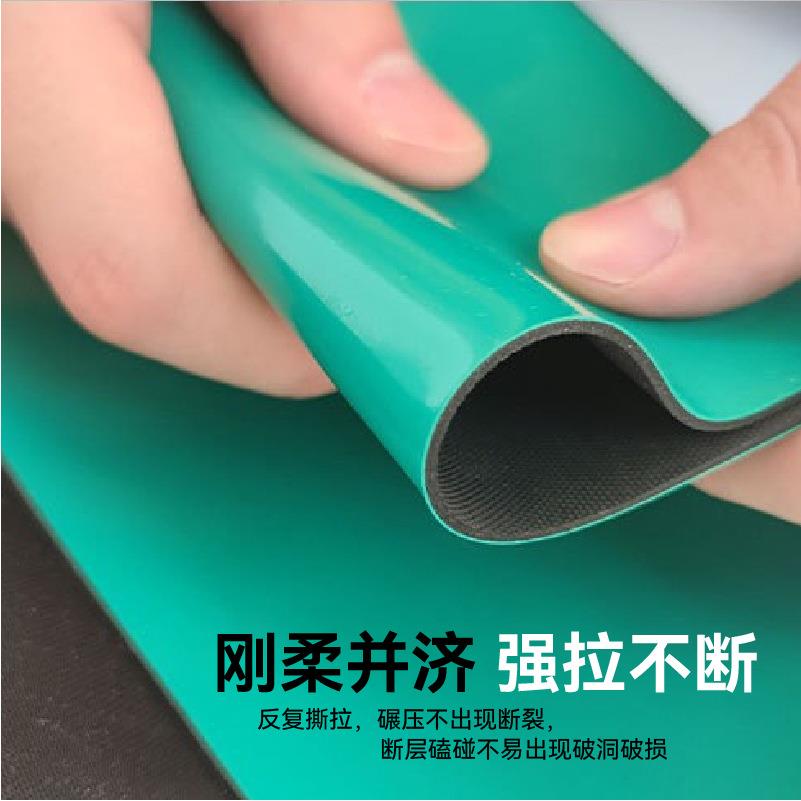 绝缘胶垫防静电实验室座垫防滑条纹橡胶板绿色工业铺地绝缘橡胶垫