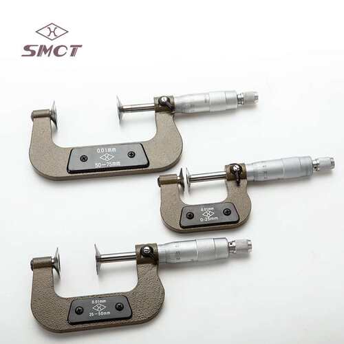 上量齿轮公法线测量千分尺 0-25mm盘型千分卡 S104-105-101