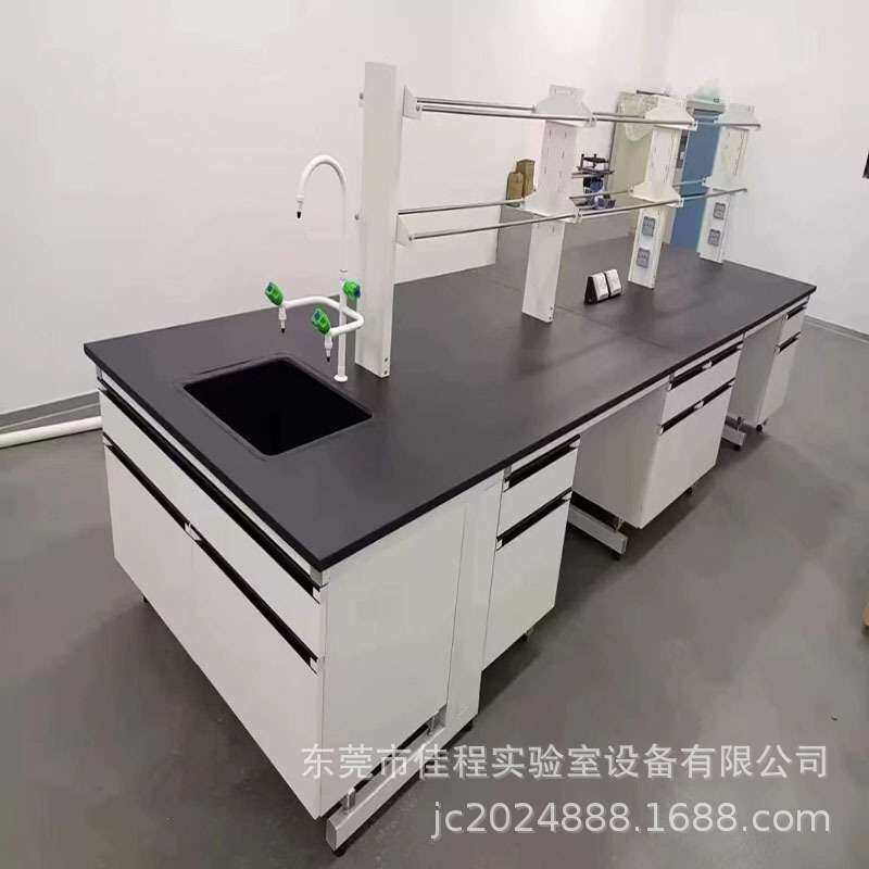 实验室工作台电子厂无尘车间实验台耐酸碱理化板台面PP通风柜