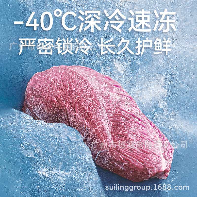 穗凌现货冰柜商用冷冻柜大容量单温商用冷藏保鲜卧式冰箱源头工厂