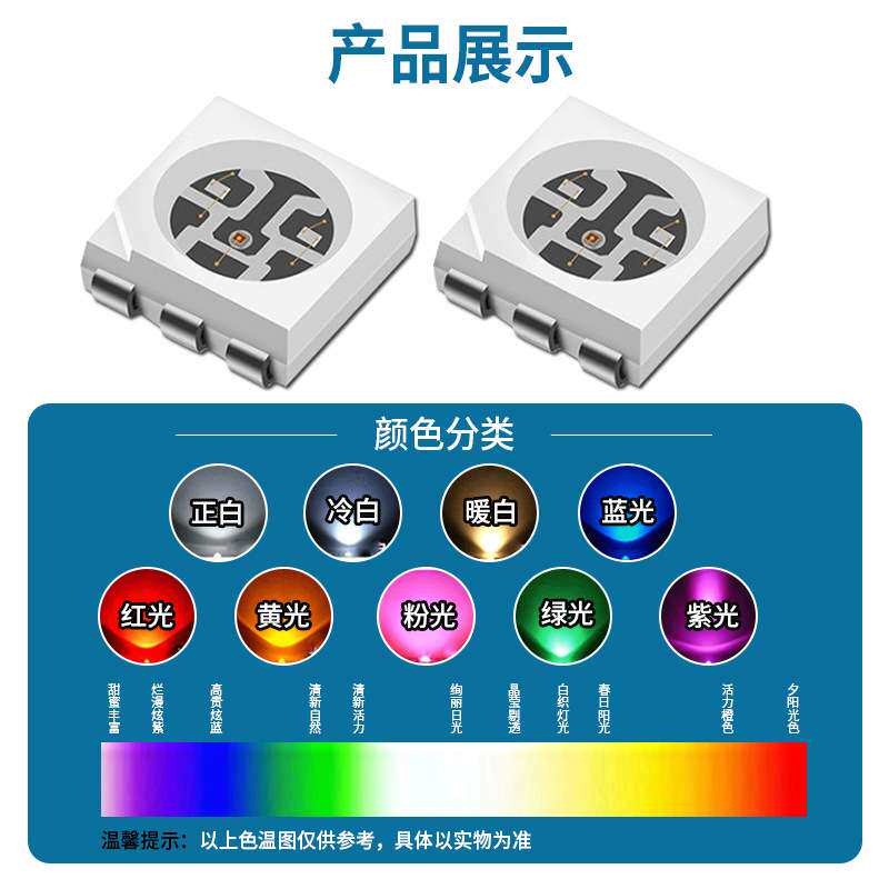 超高亮 贴片LED 5050黄色1500-1800mcd 12mil晶元芯片 5050黄灯