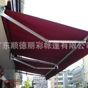 商铺门头阳篷曲臂遮阳蓬窗式遮阳蓬固定棚推拉篷商铺别墅伸缩雨棚