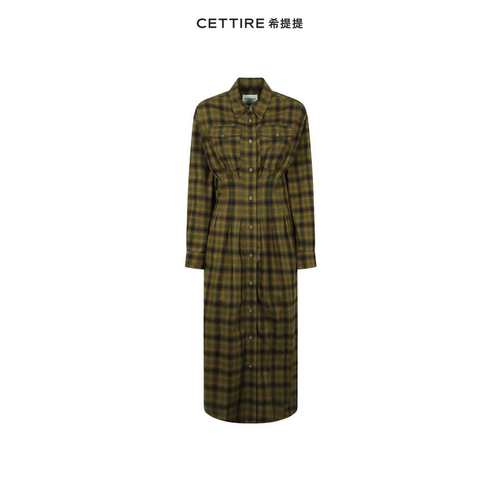 Isabel Marant Etoile女士Timea 格纹衬衫裙