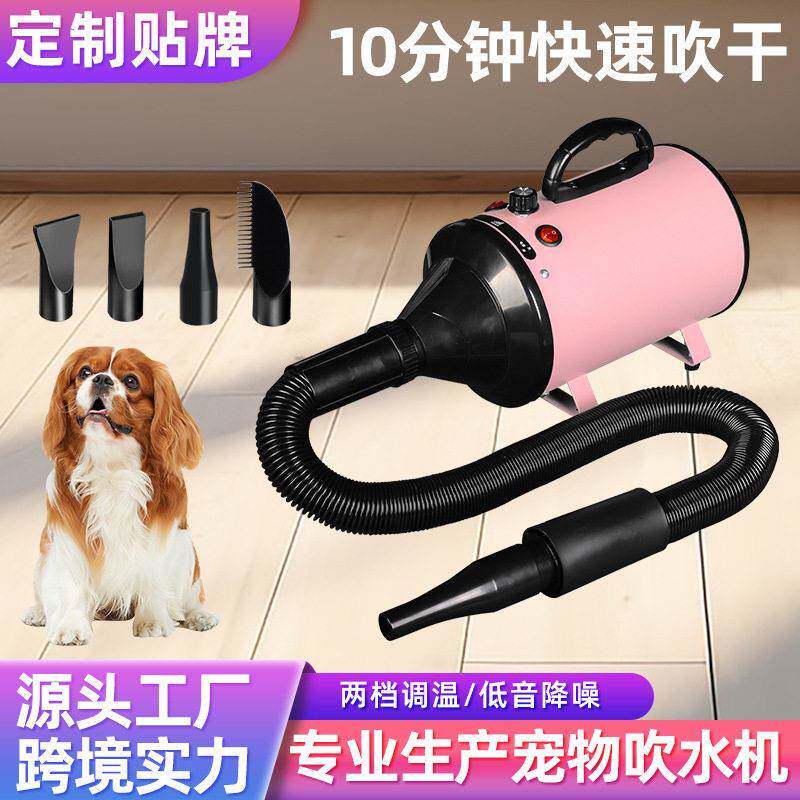 亚马逊新款狗狗大功率吹水机大型犬专用烘干机家用猫咪静音电吹风