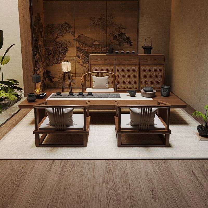 宋代美学新中式榻榻米茶桌小户型阳台泡茶台茶室2025新款客厅家用