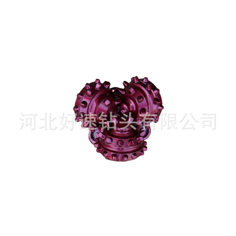 合金三牙轮钻头216mm--IADC417镶齿橡胶密封八寸半三牙轮钻头