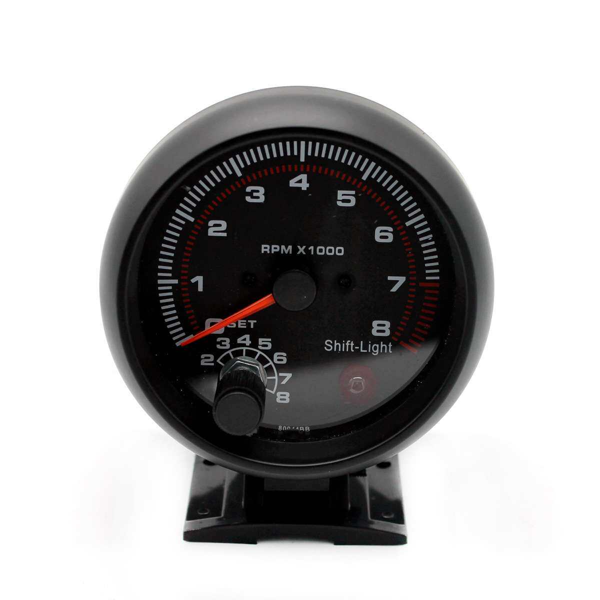 3.75" 黑面黑壳转速表 B3076 汽车改装转速表 12V赛车改装
