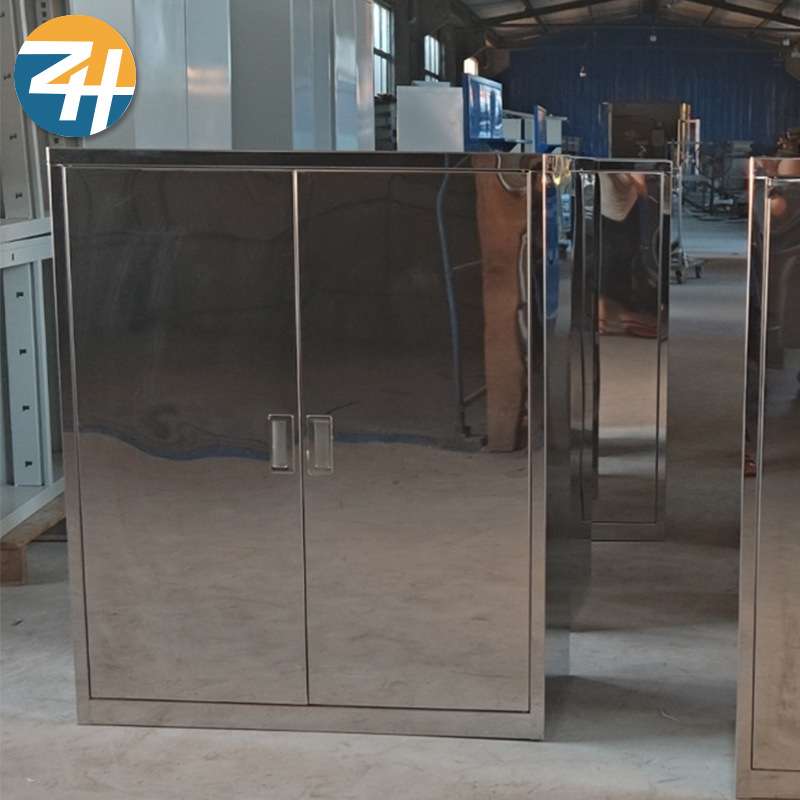 车间不锈钢储物柜 工具零件收纳办公室文件档案镜面不锈钢储存柜
