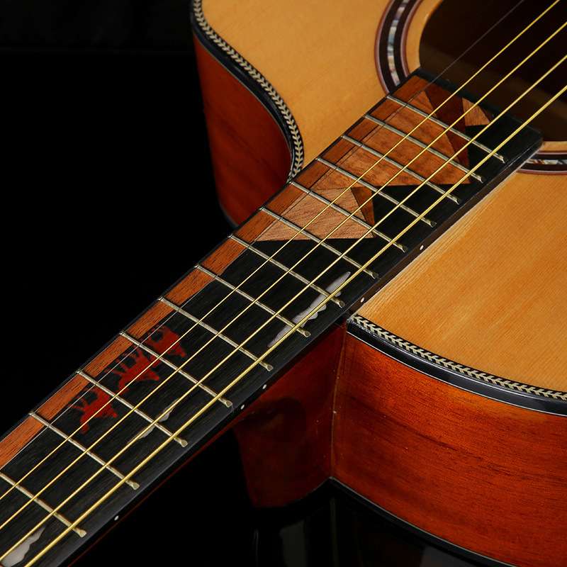 全单吉他41寸 A级云杉木单板抛光JF桶民谣吉他guitar厂家吉他