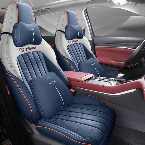 2023款长安2代CS75 PLUS专用汽车座套四季通用皮革打孔透气坐垫套