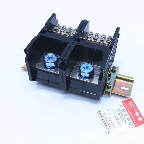 海燕 单相八表户导轨式接线端子FJ6D-300-02/8 2进16出分线端子器