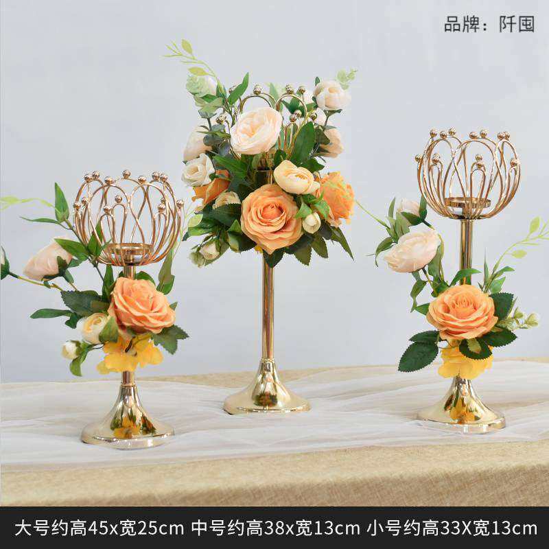 。假花仿真花莲台桌花摆件酒店餐厅餐桌客厅茶几装饰布置花艺摆设