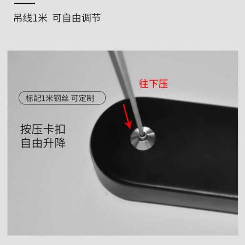 极简餐桌餐厅吊灯现代简约北欧led长条灯吧台办公室前台超亮灯具