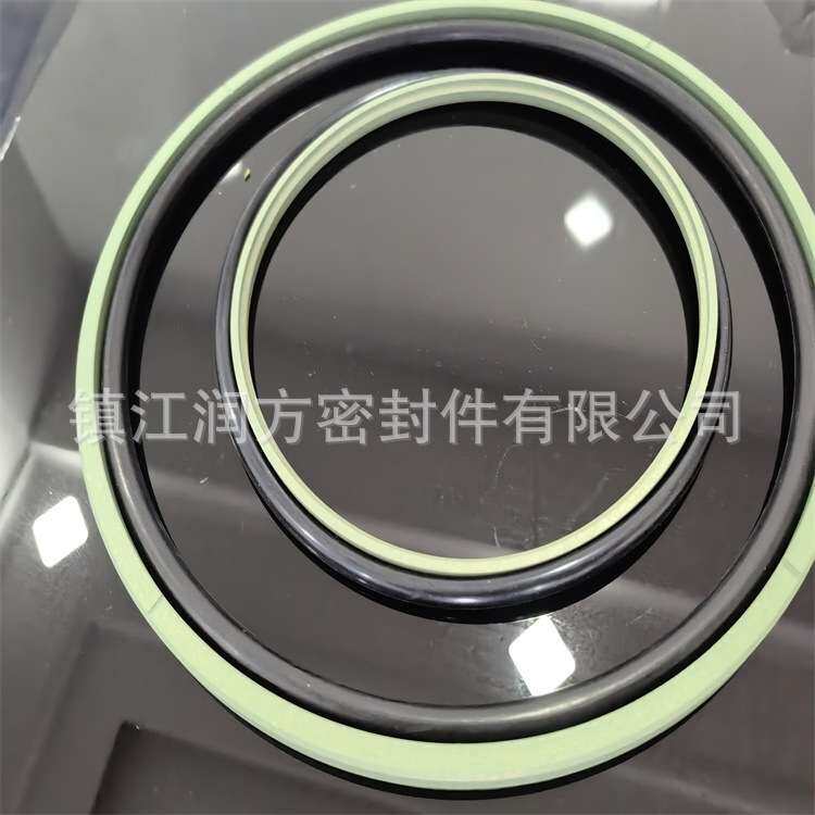 绿色铜粉活塞环，青铜粉PTFE泛塞封，斯特封密封圈，承接非标尺寸