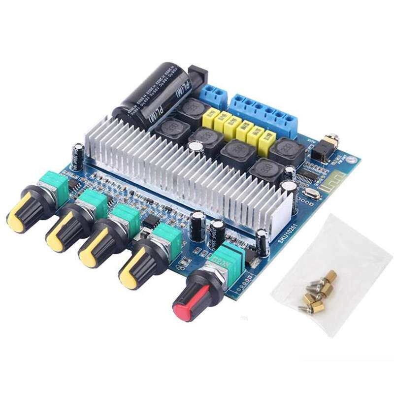 无线5.0数字功放板三声道50W*2+100W重低音炮 TPA3116D2