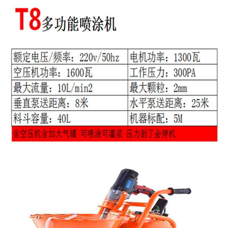 水泥砂浆腻子粉JS防水涂料喷涂油漆乳胶真石喷漆大功率灌浆机配件